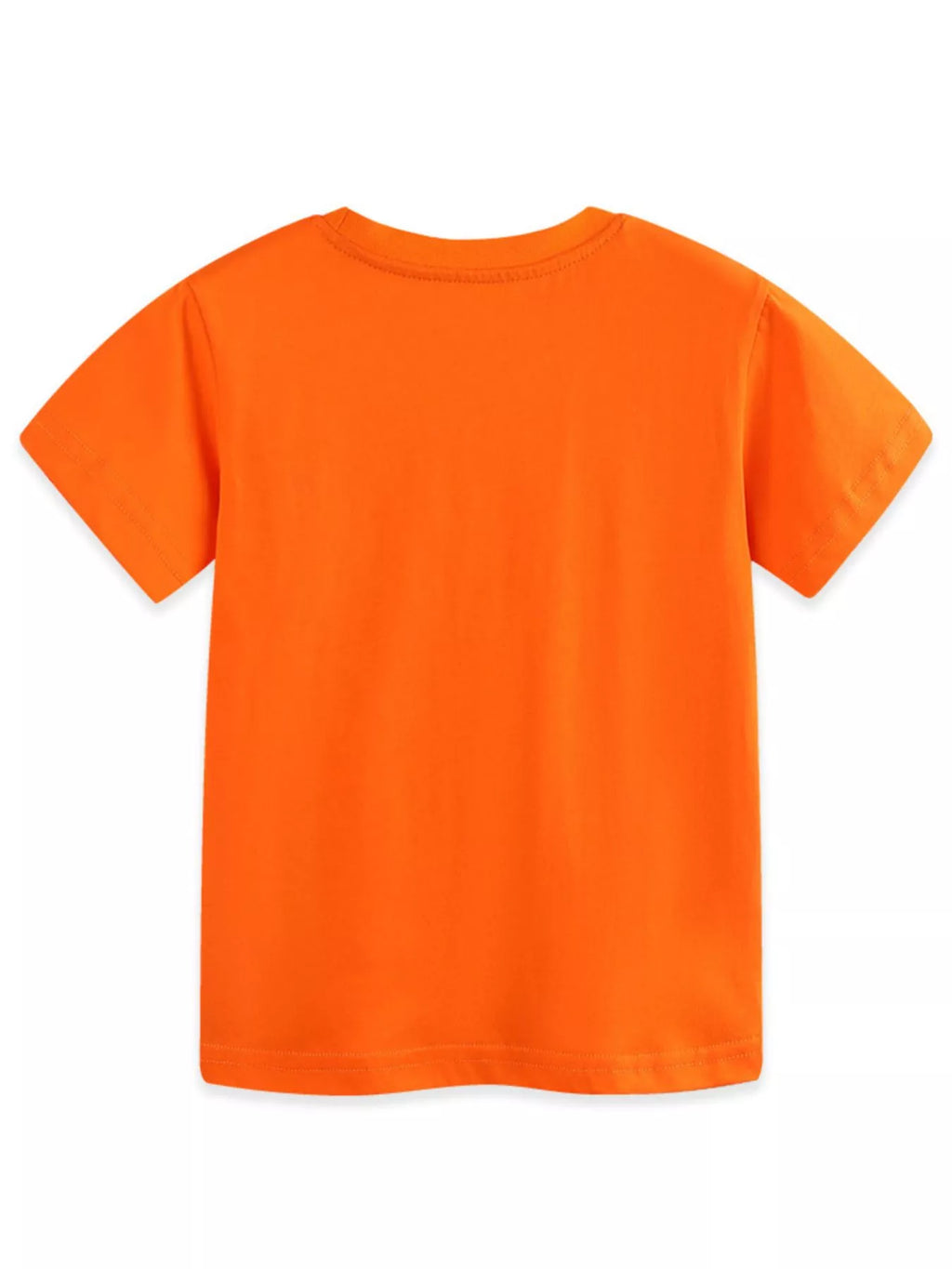 Tractor Print Casual T-Shirt in Orange for Boys