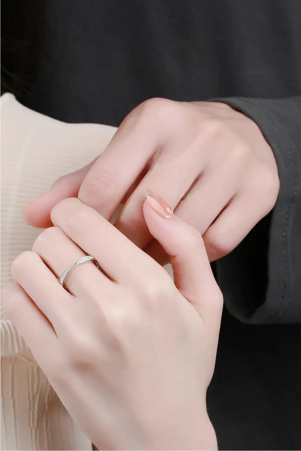 Minimalist 925 Sterling Silver Ring in Men for Women