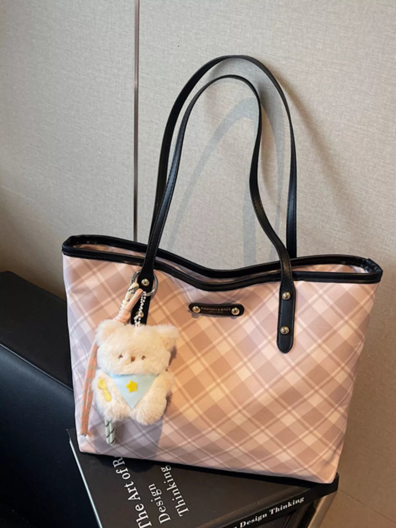 Plaid Pattern Shoulder Bag for Women