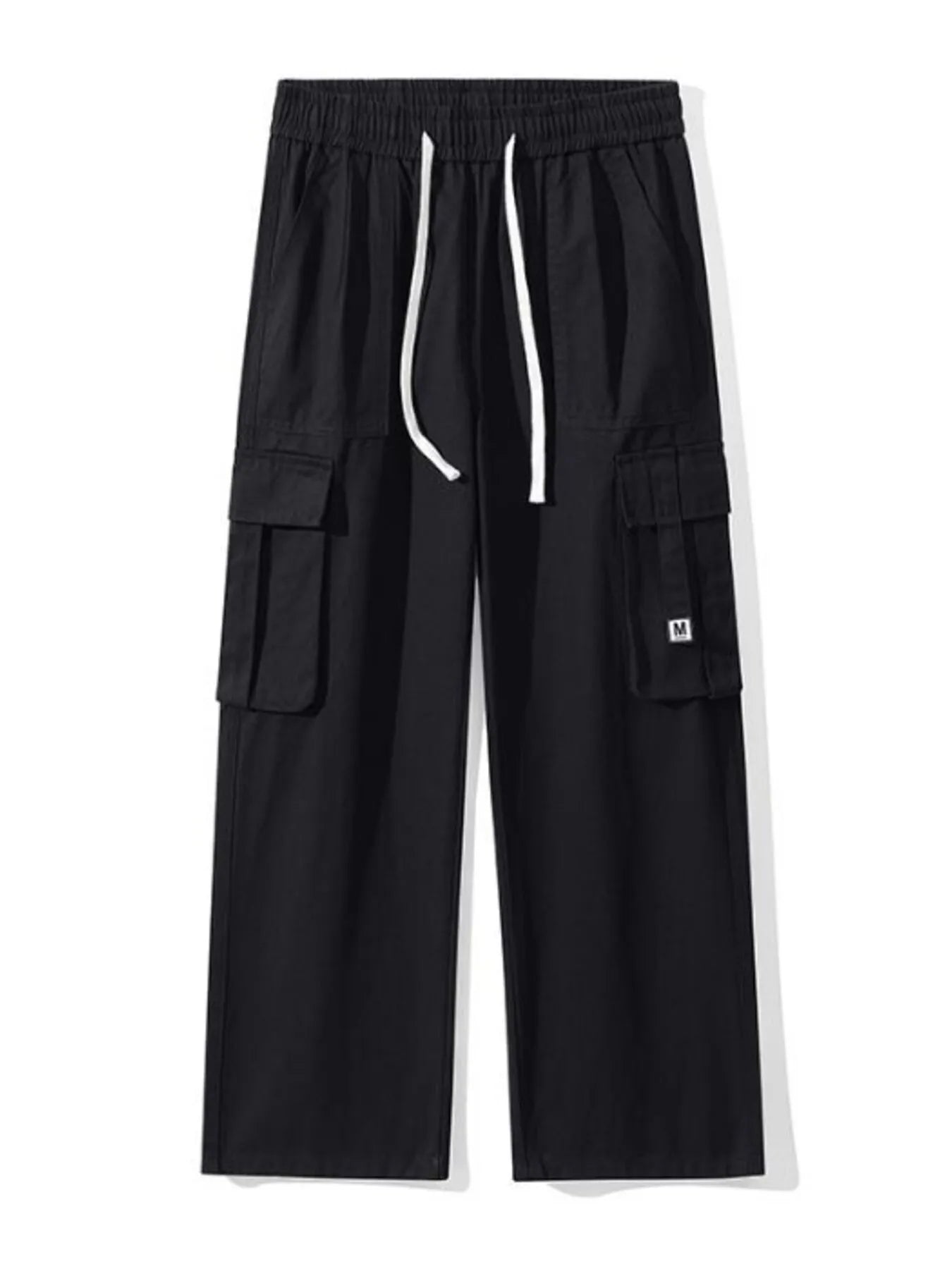 Cargo Wide Leg Pants Plus Size in Khaki for Men
