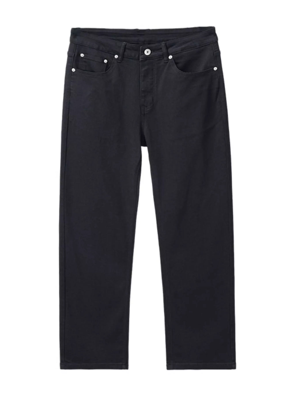 Wide Leg Relaxed Fit Jeans in Black for Men