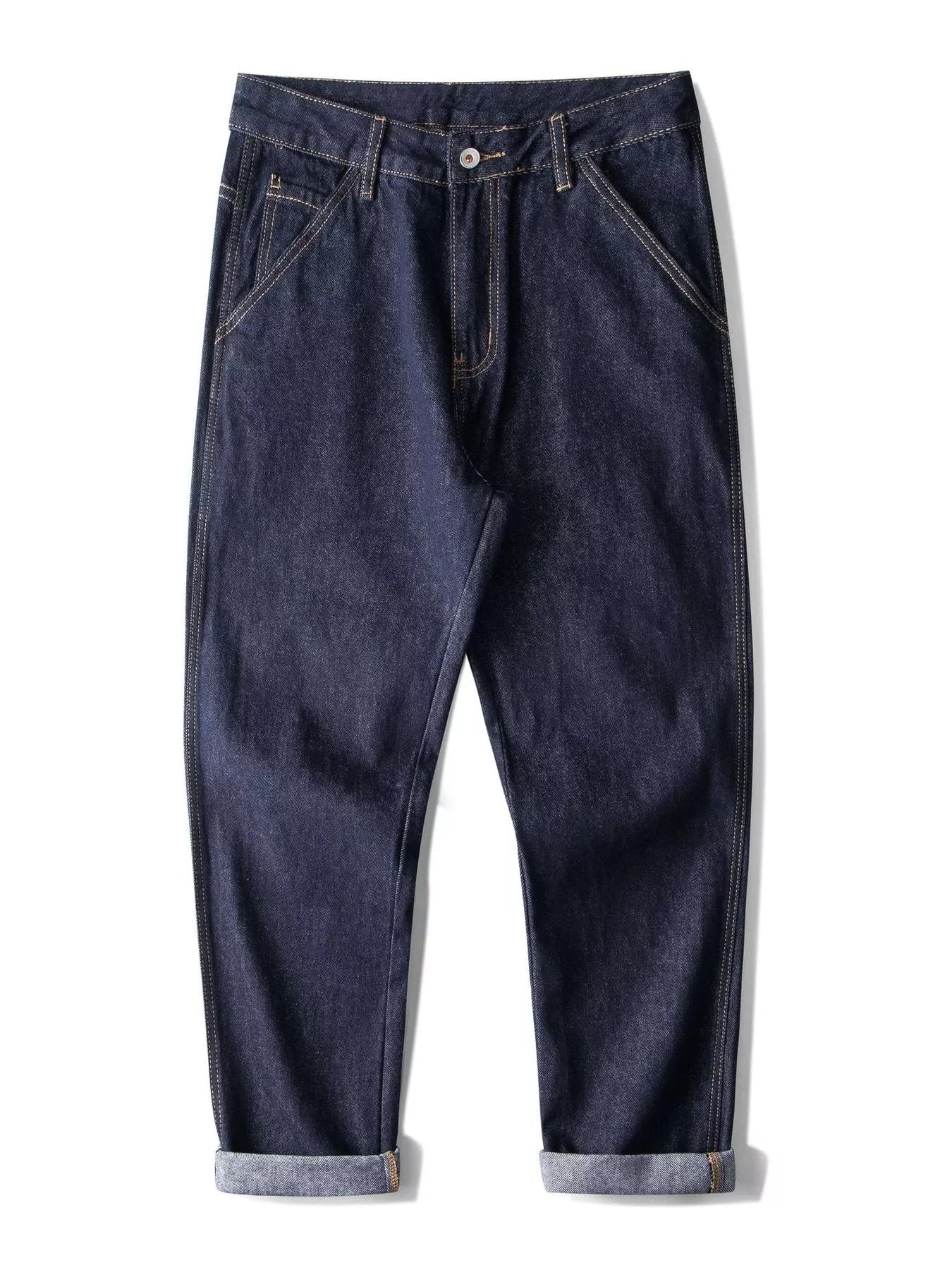 Wide Leg Jeans in Vintage Blue for Men