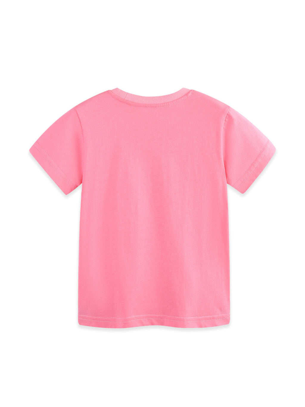 Rainbow Graphic Short Sleeve T-Shirt in Pink for Girls