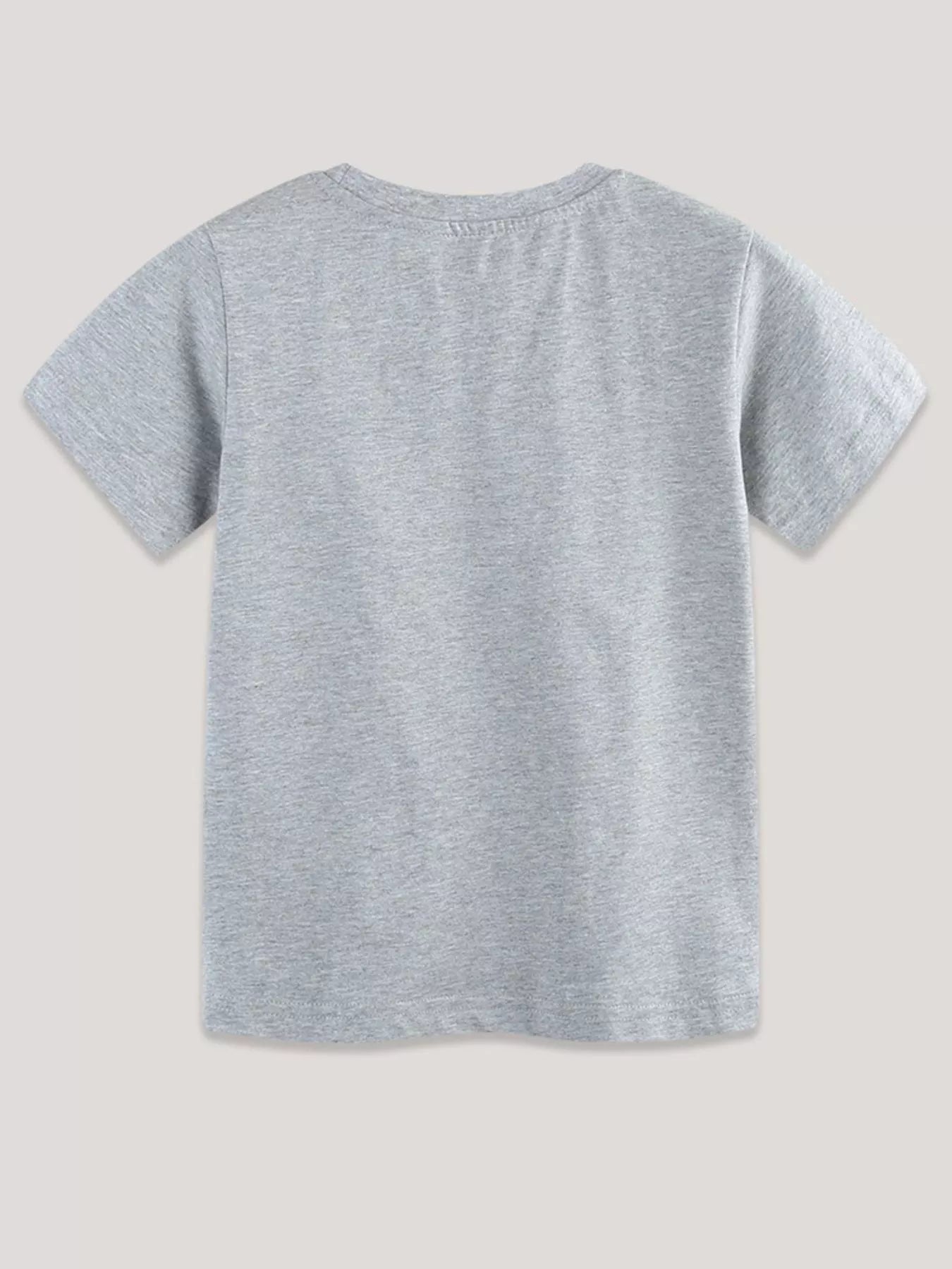 Camping Adventure Graphic Tee in Gray for Boys