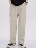 Loose Fit Cargo Jeans Plus Size in Apricot for Men