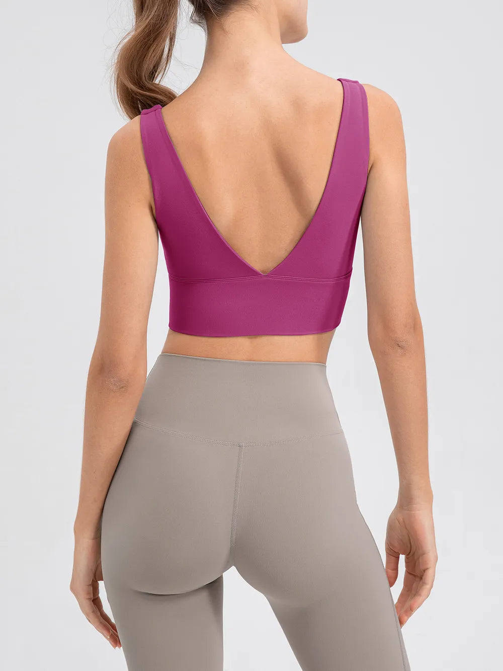 Scoop Neck Wide Strap Active Tank in Yellow for Women