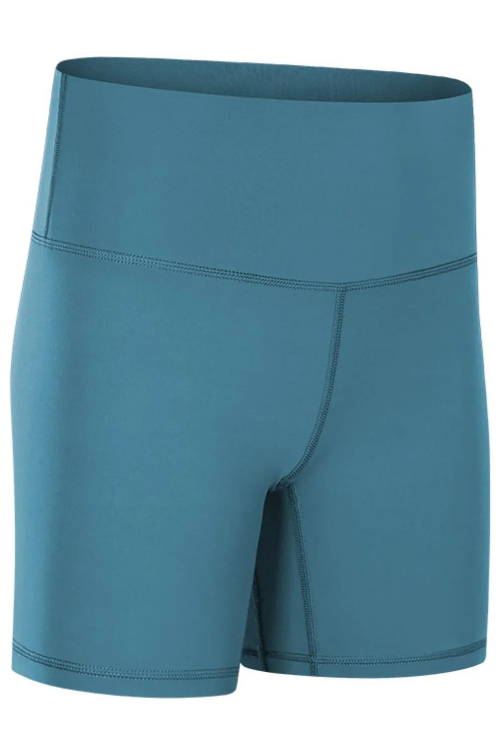 High Waist Training Shorts in Dark Gray for Women
