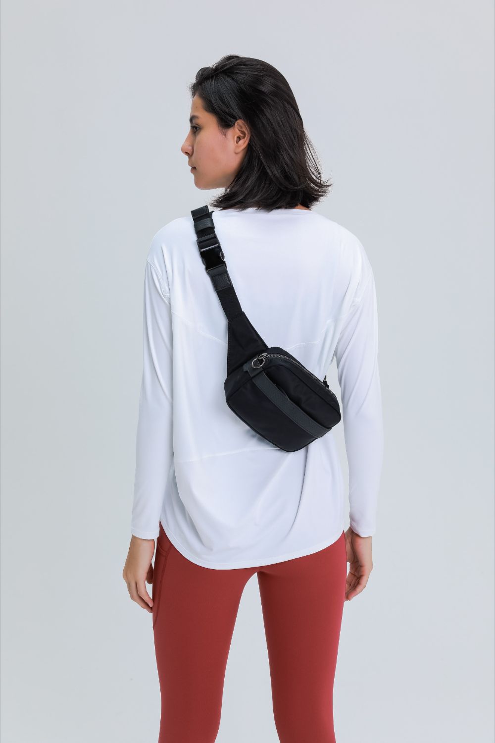 Loose Fit Active Top in White for Women