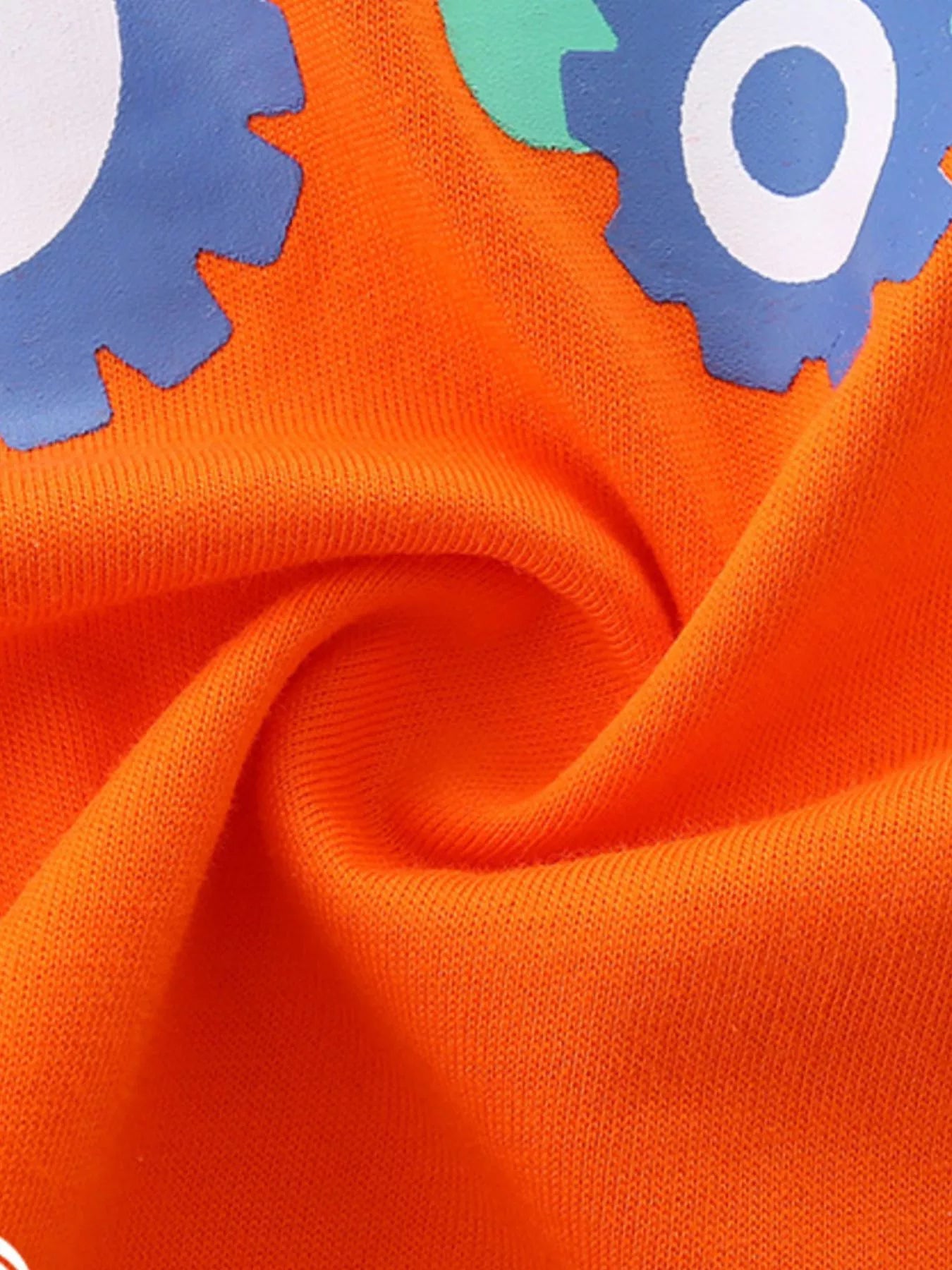 Tractor & Firetruck Print Casual Tee and Shorts Set in Orange for Boys