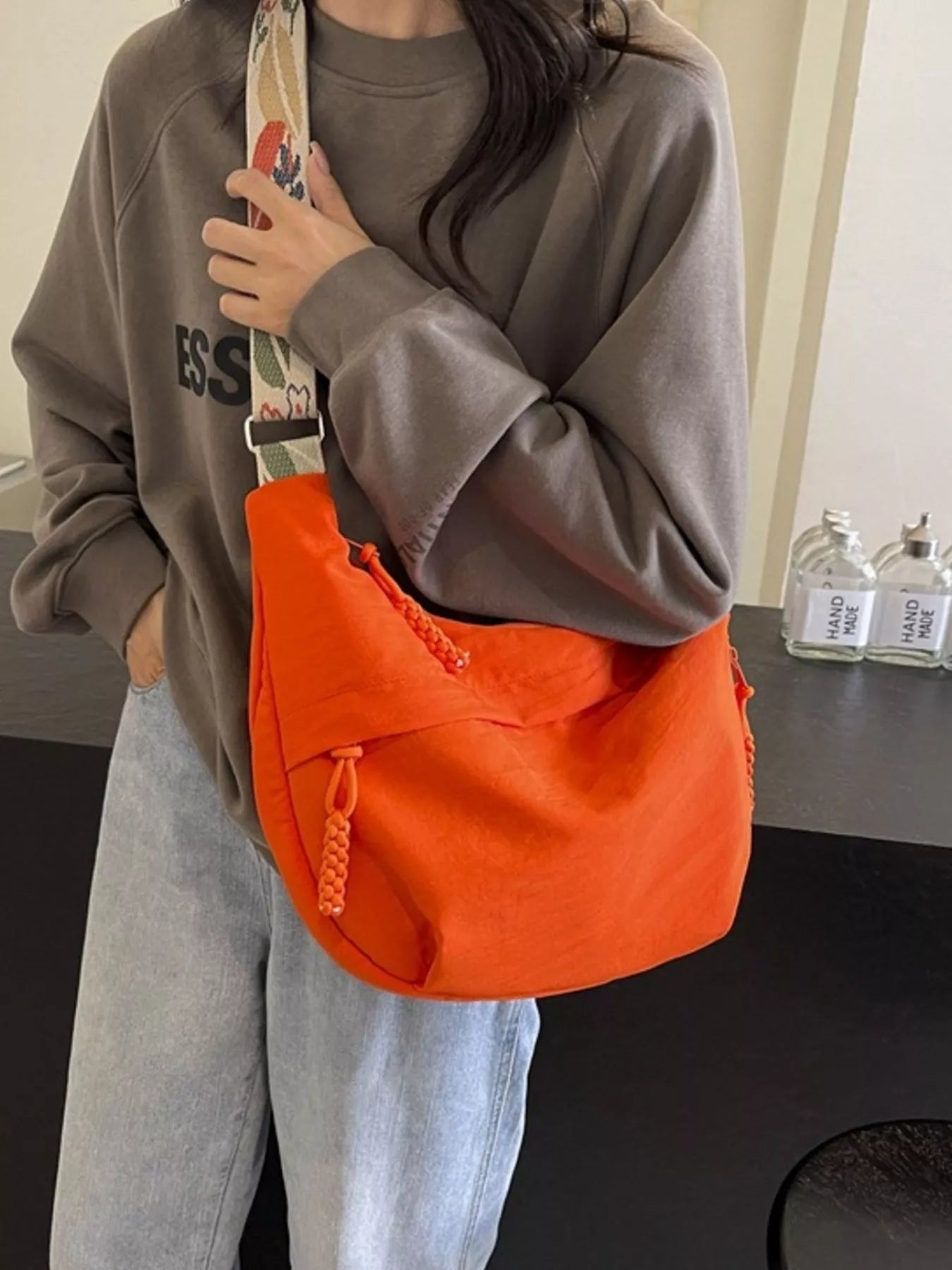 Adjustable Wide Strap Crossbody Bag for Women