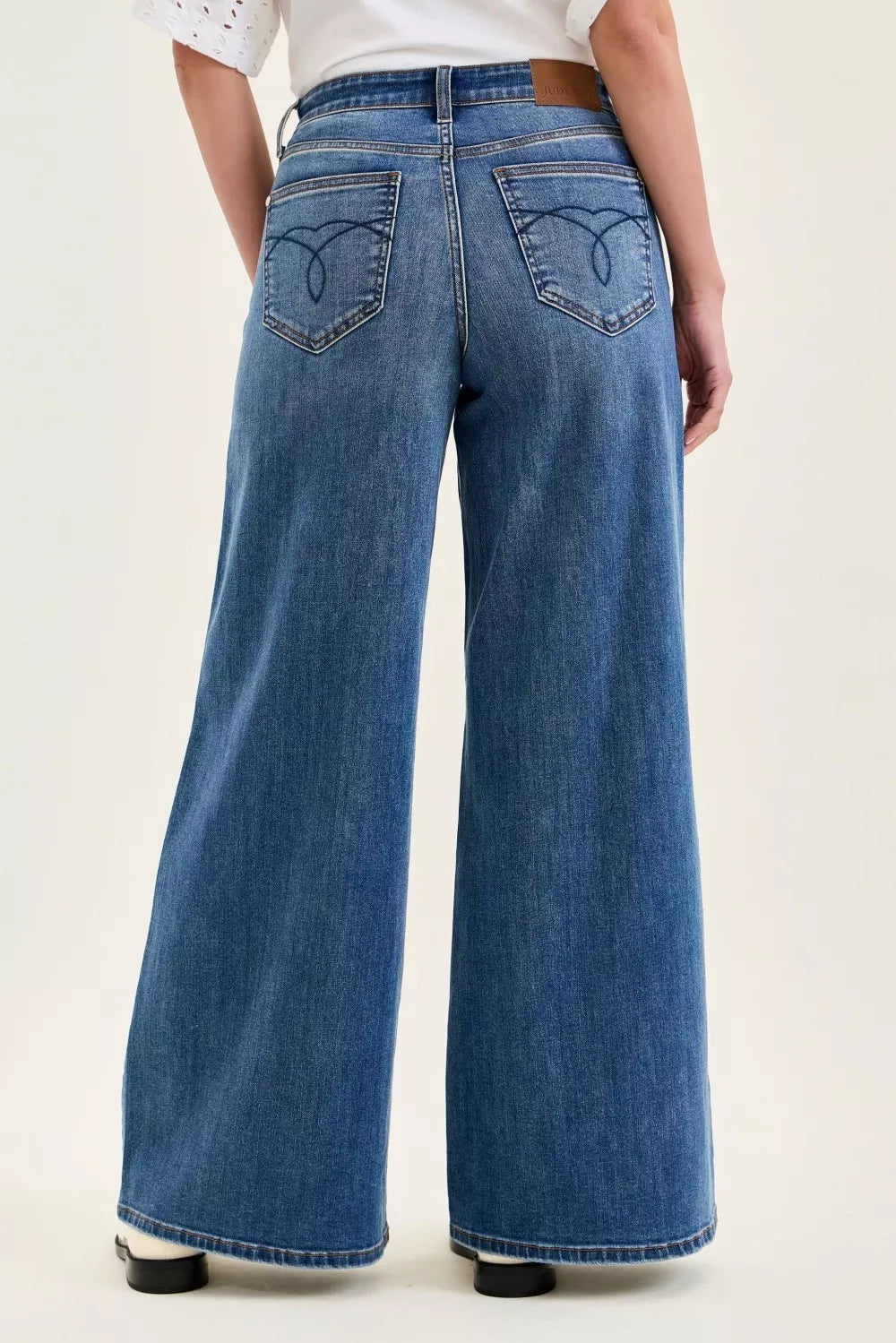 High Waist Palazzo Jeans in Md for Women