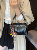 Adjustable Strap Crossbody Bag in Black for Women