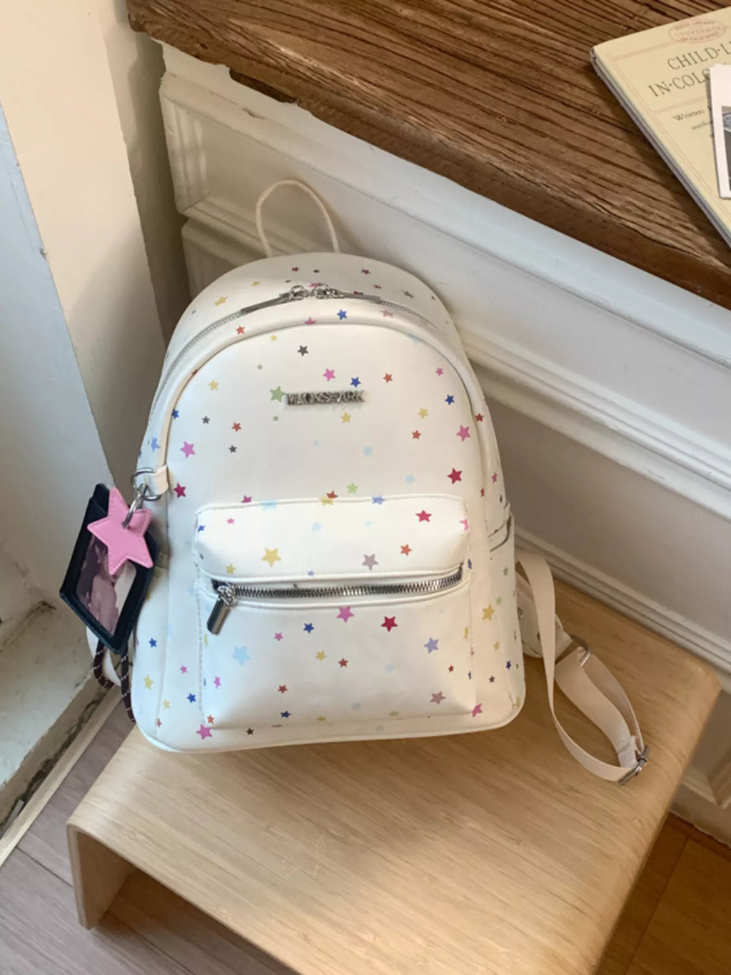 Star Pattern Backpack Bag for Women