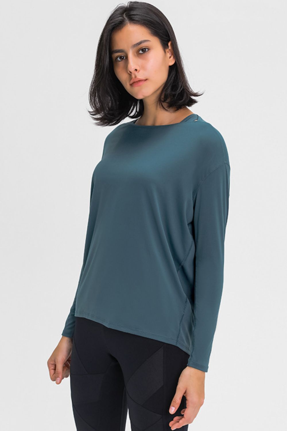 Loose Fit Active Top in Sherbet for Women