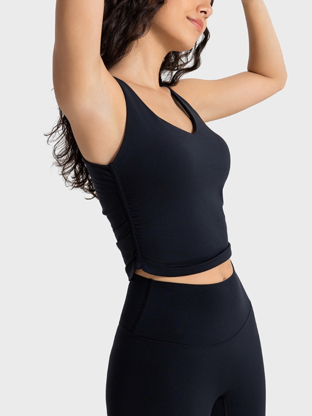Cropped Sport Tank in Light Green for Women