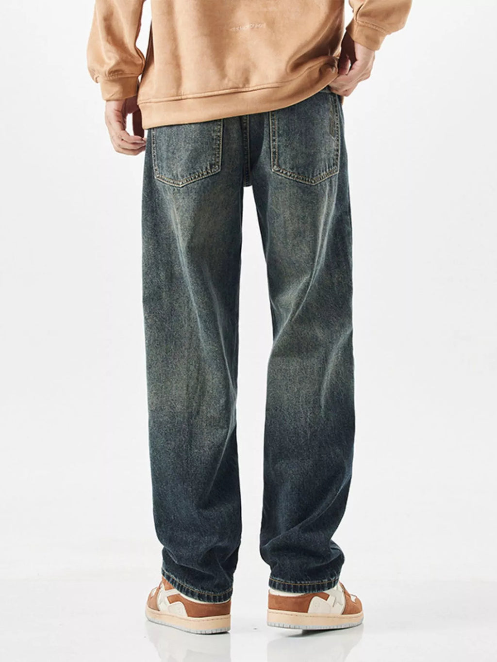 Wide Leg Jeans in Blue for Men
