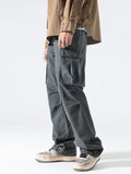 Vintage Washed Cargo Jeans in Gray for Men