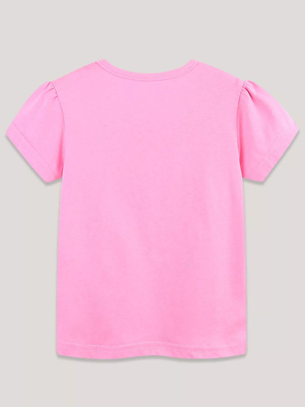 Dinosaur Print Short Sleeve T-Shirt in Pink for Girls