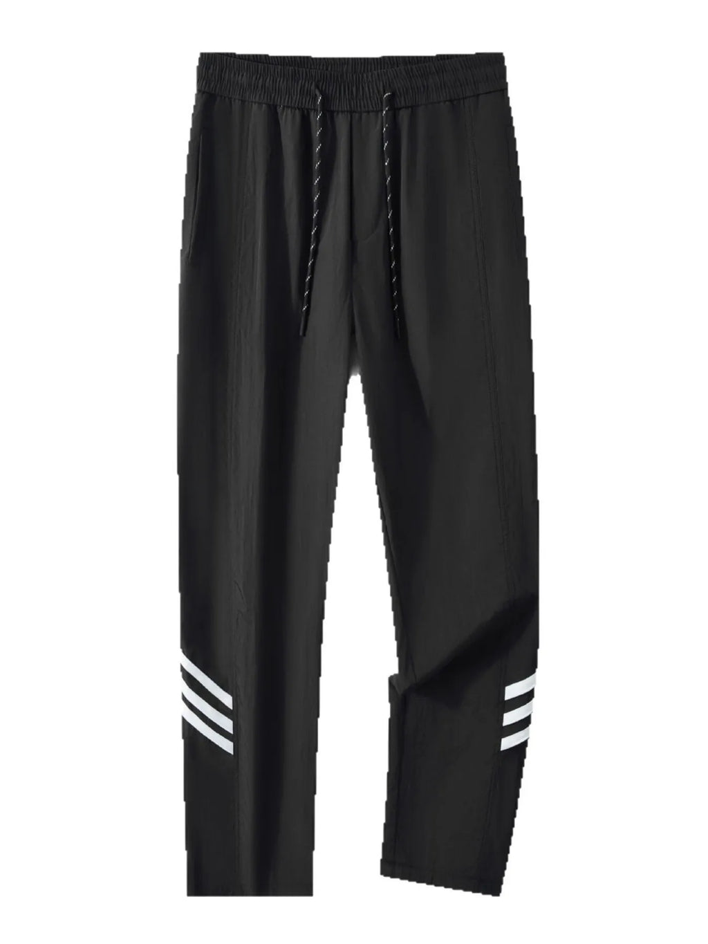 Plus Size Drawstring Wide Leg Pants in Light Khaki for Men