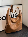 Adjustable Strap Shoulder Bag in Brown for Women