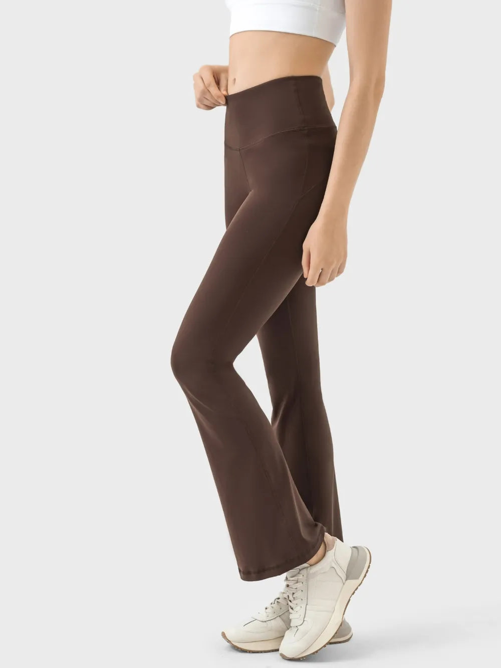 High Waist Active Pants in Mocha in Turquoise for Women