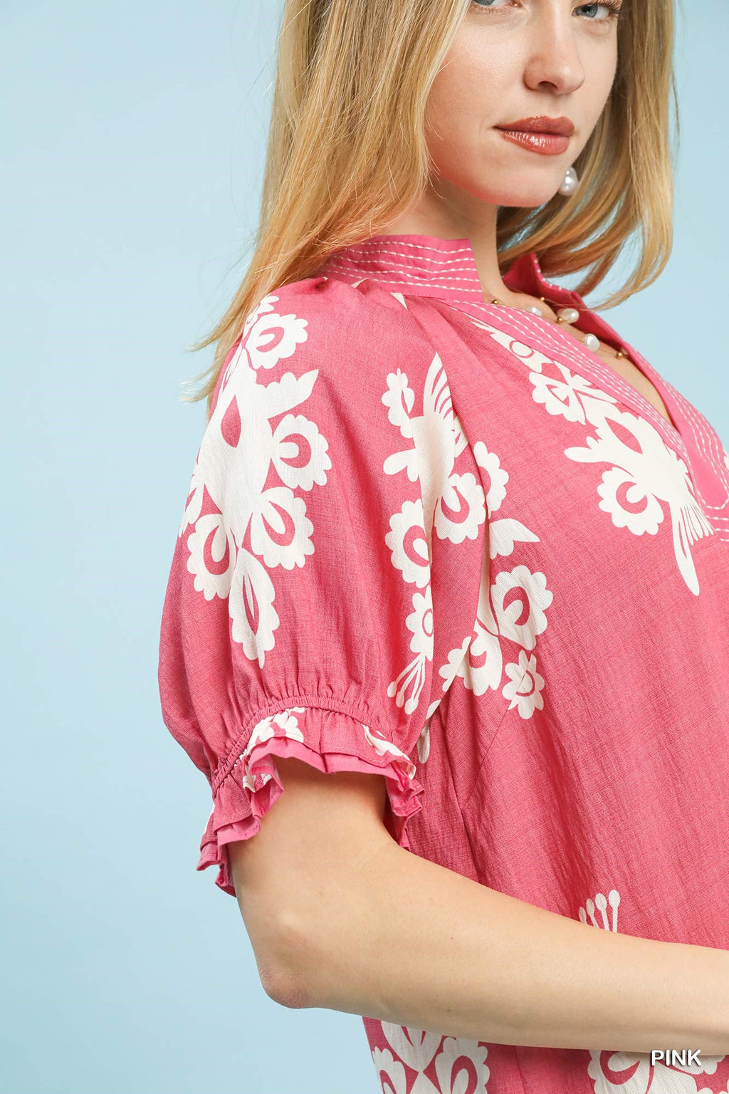 Two Tone Border Print Mini Dress for Women