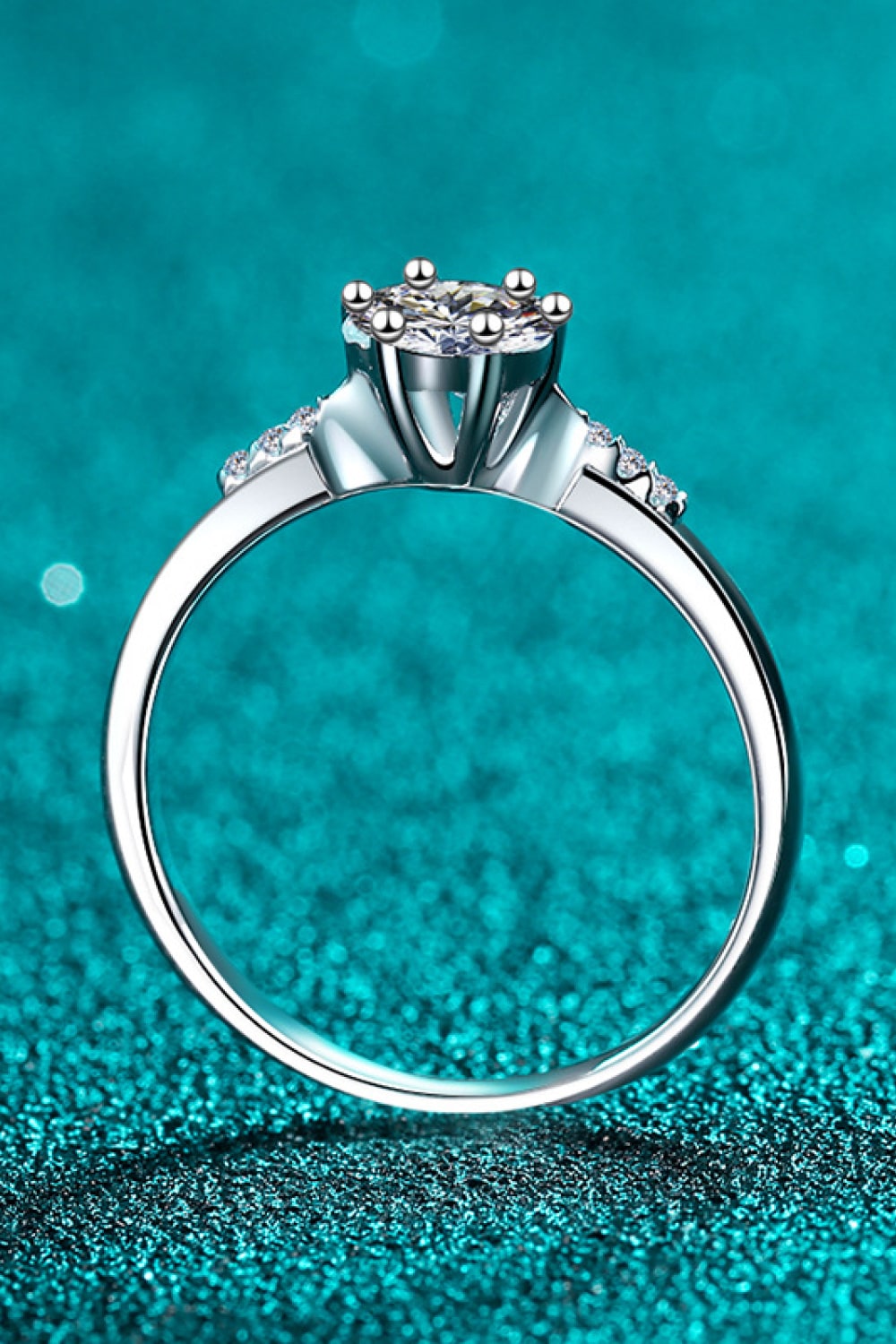 Create Your Dream Life Moissanite Ring in Silver for Women