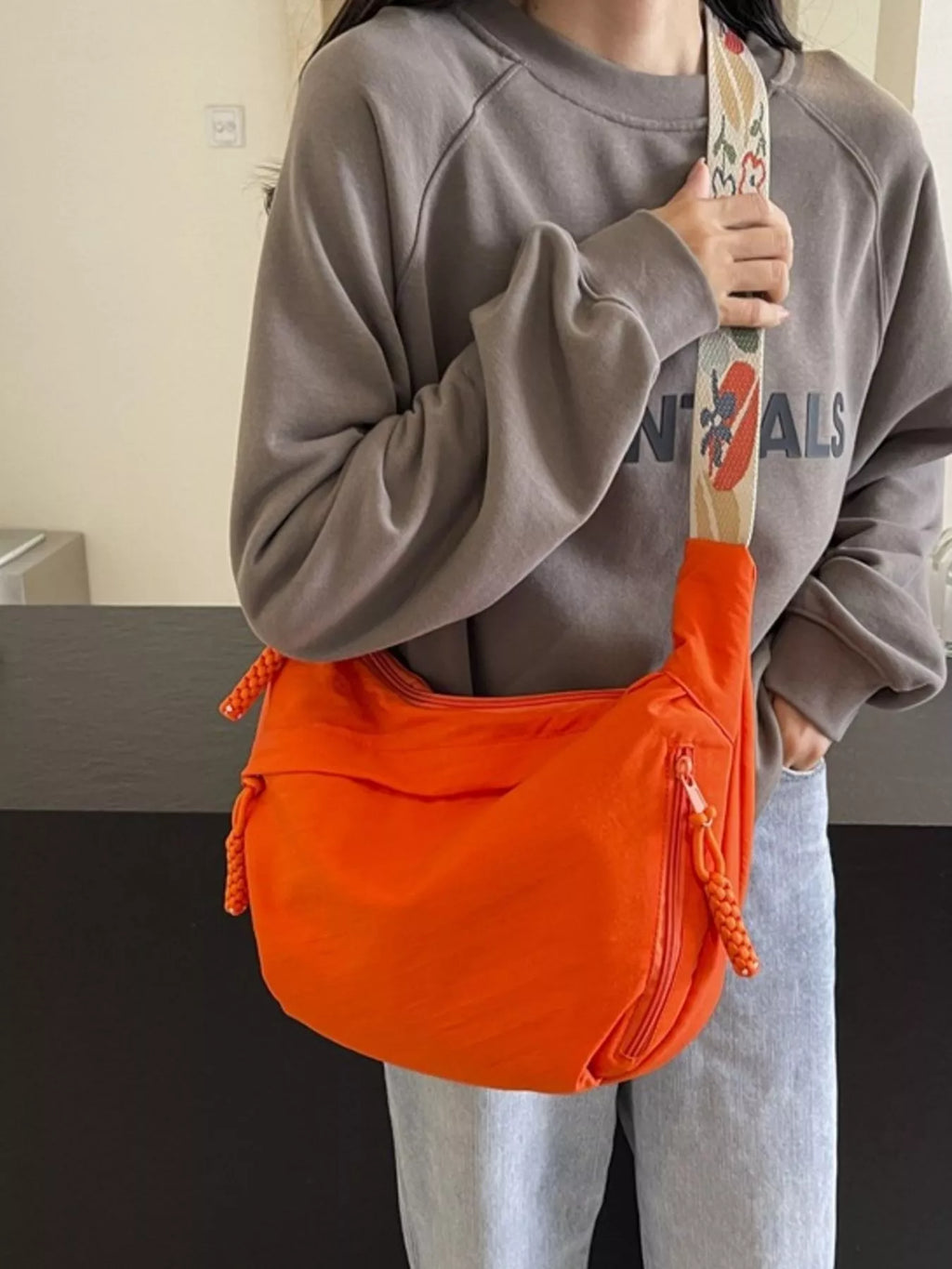 Adjustable Wide Strap Crossbody Bag for Women