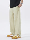 Loose Fit Casual Pants Plus Size in Khaki for Men