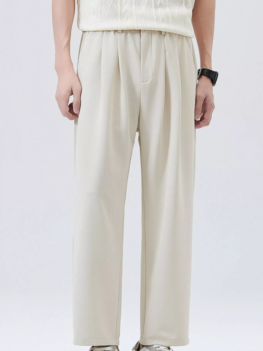 Casual Loose Fit Pants Plus Size in Black for Men