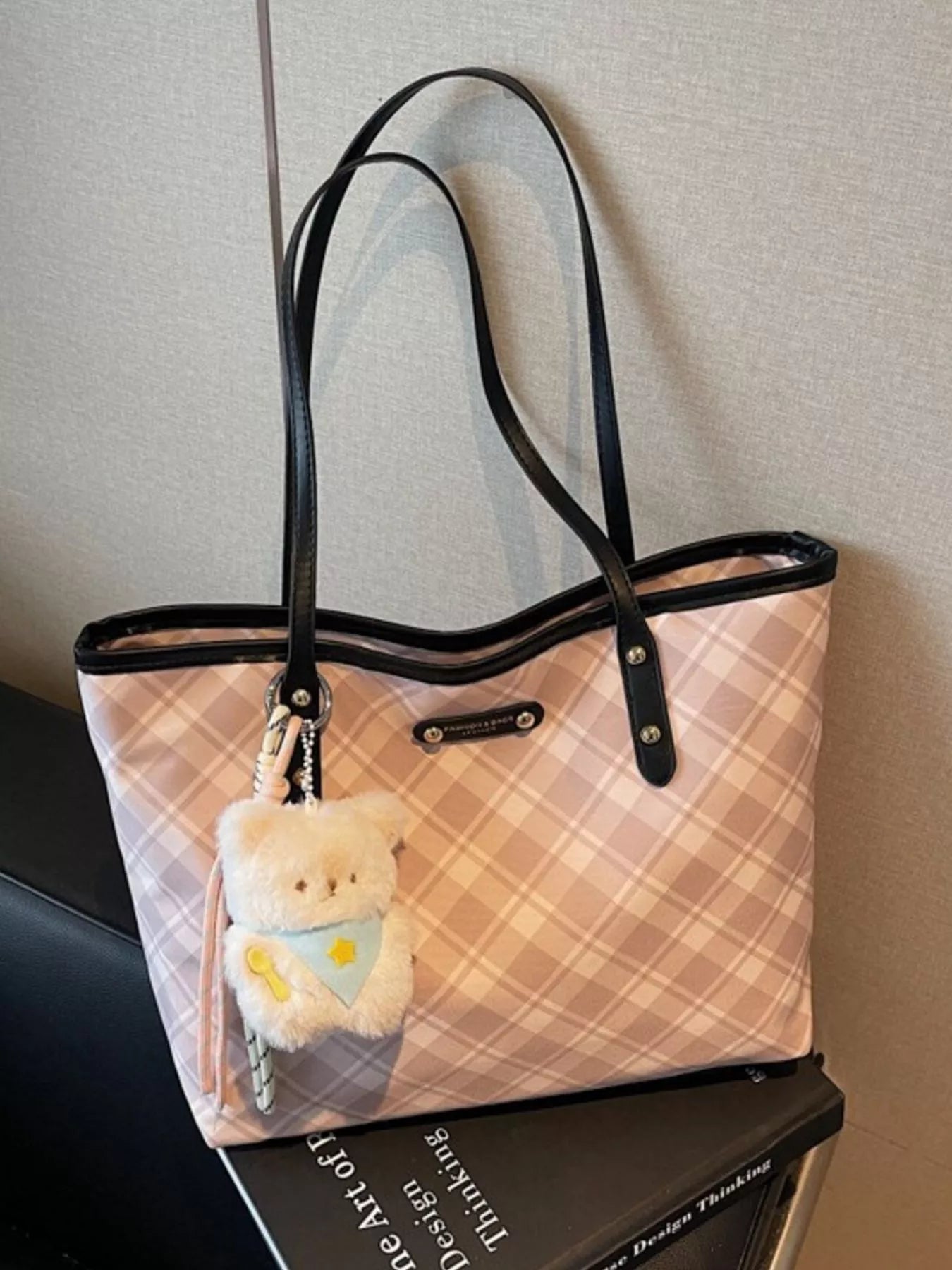 Plaid Pattern Shoulder Bag for Women