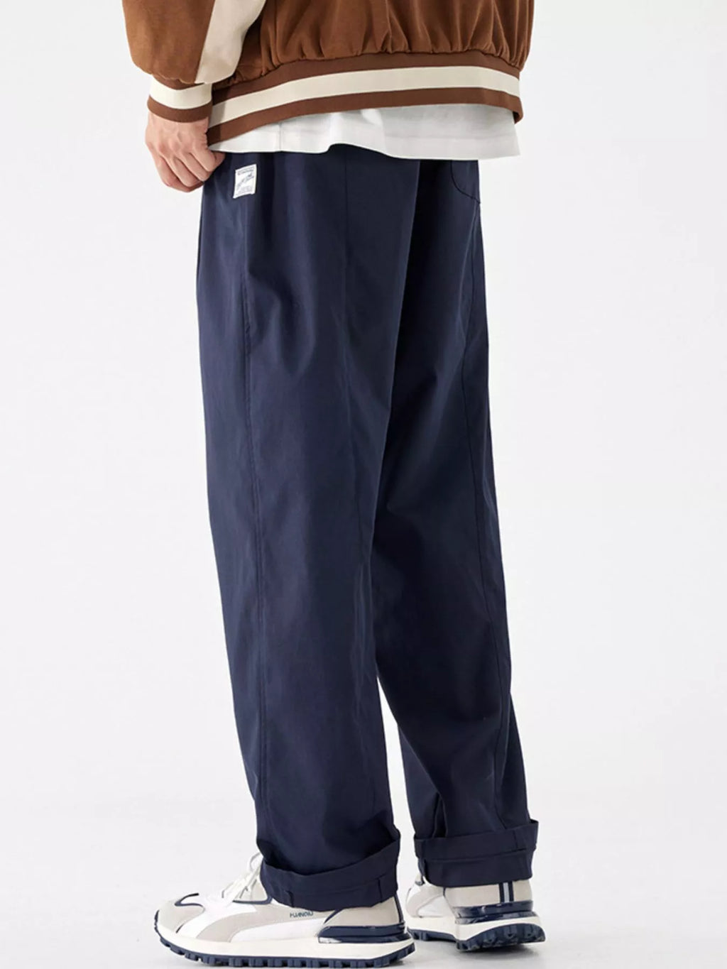 Casual Relaxed Fit Sweatpants Plus Size in Royal Blue for Men