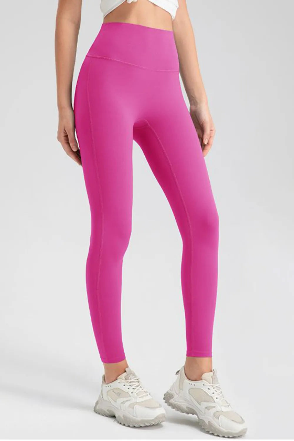 High Waist Skinny Active Pants in Black for Women