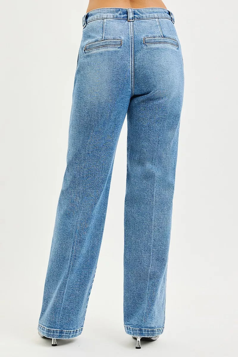 Slouchy Straight Jeans in Medium for Women