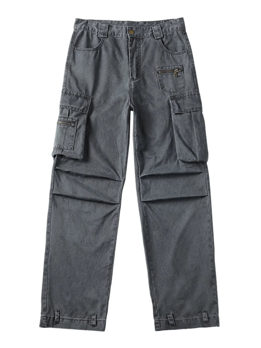 Vintage Washed Cargo Jeans in Gray for Men