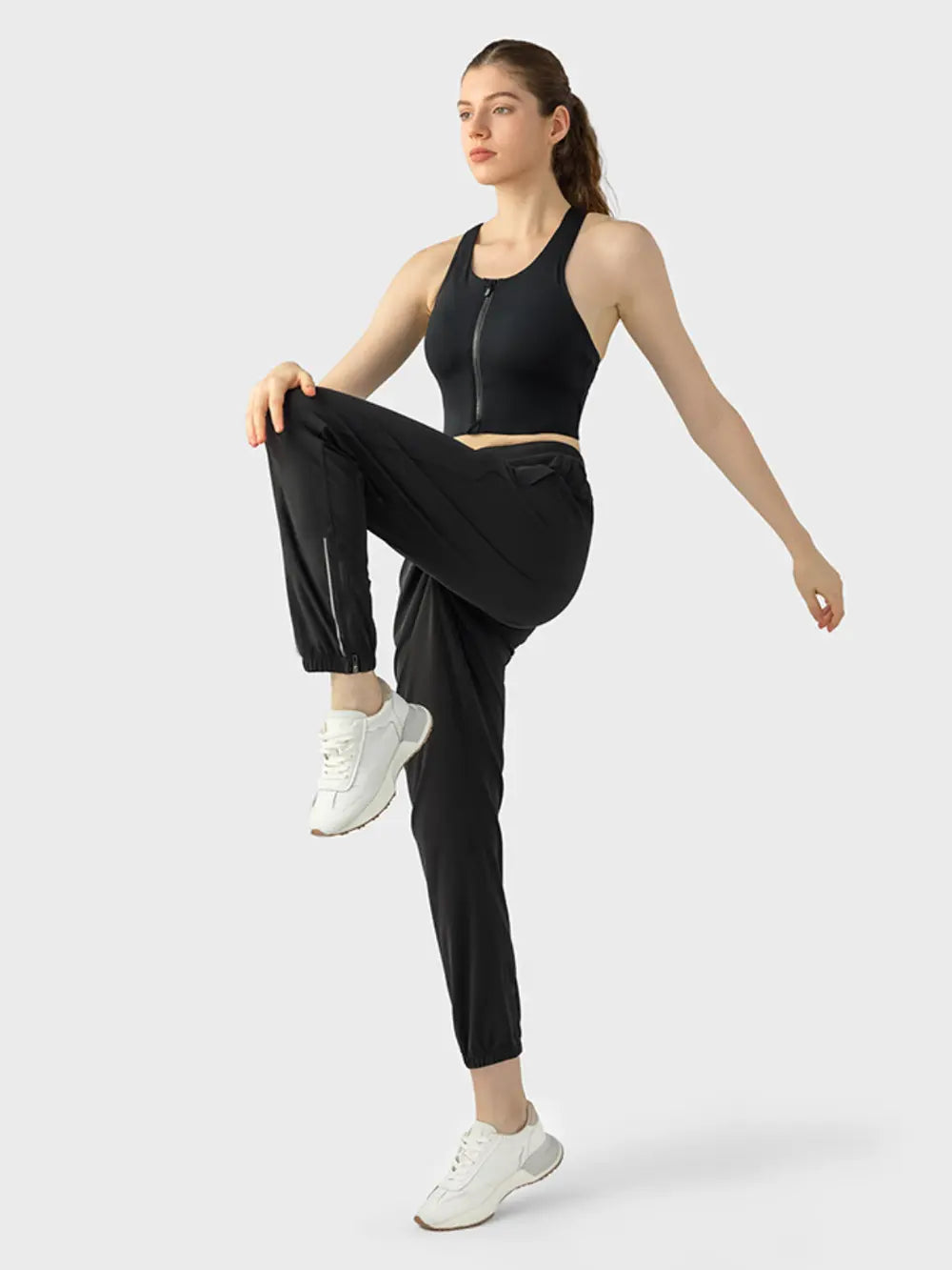 Wide Strap Sport Bra in Dark Blue for Women