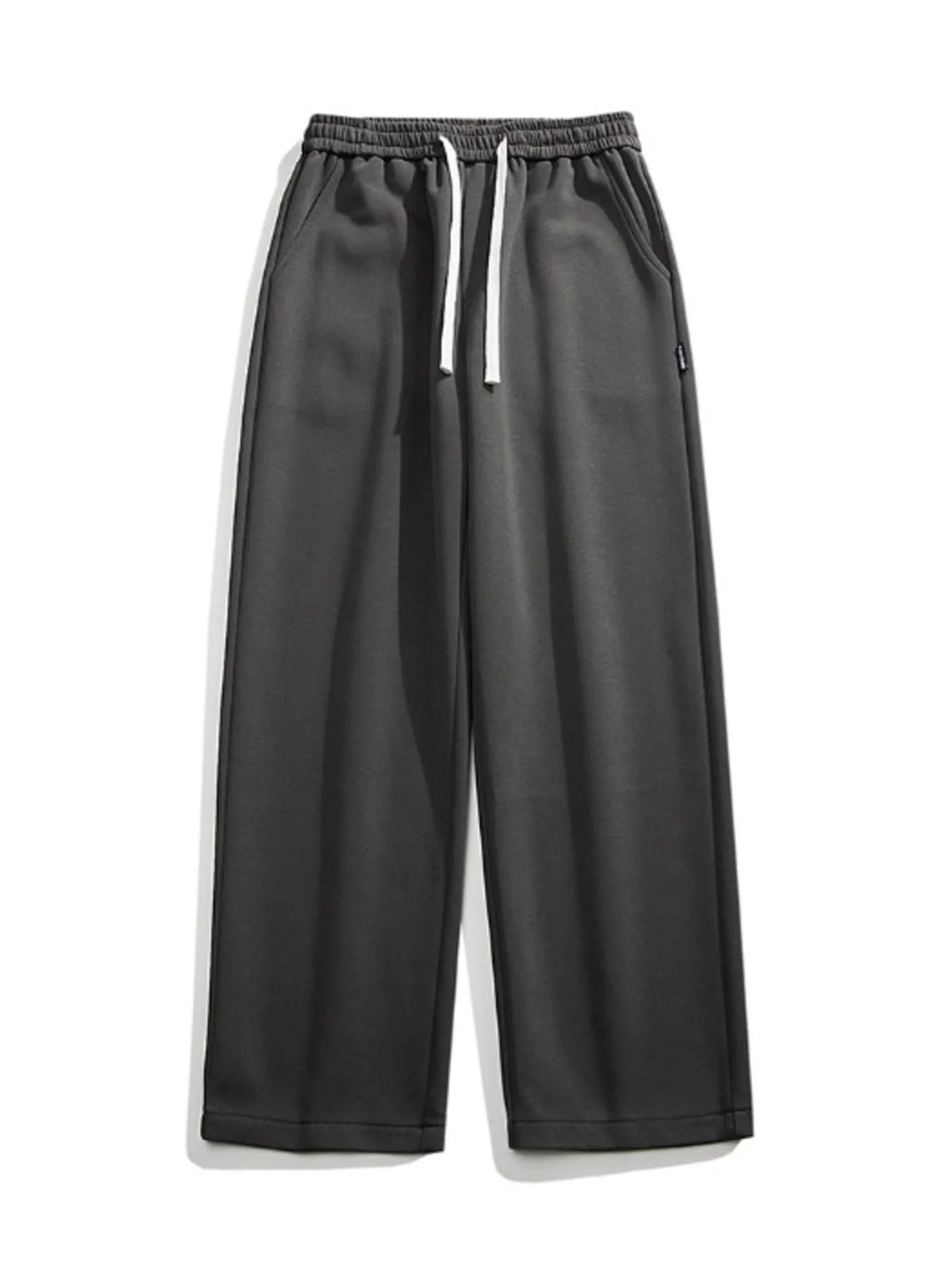 Casual Loose Fit Sweatpants Plus Size in Light Gray for Men