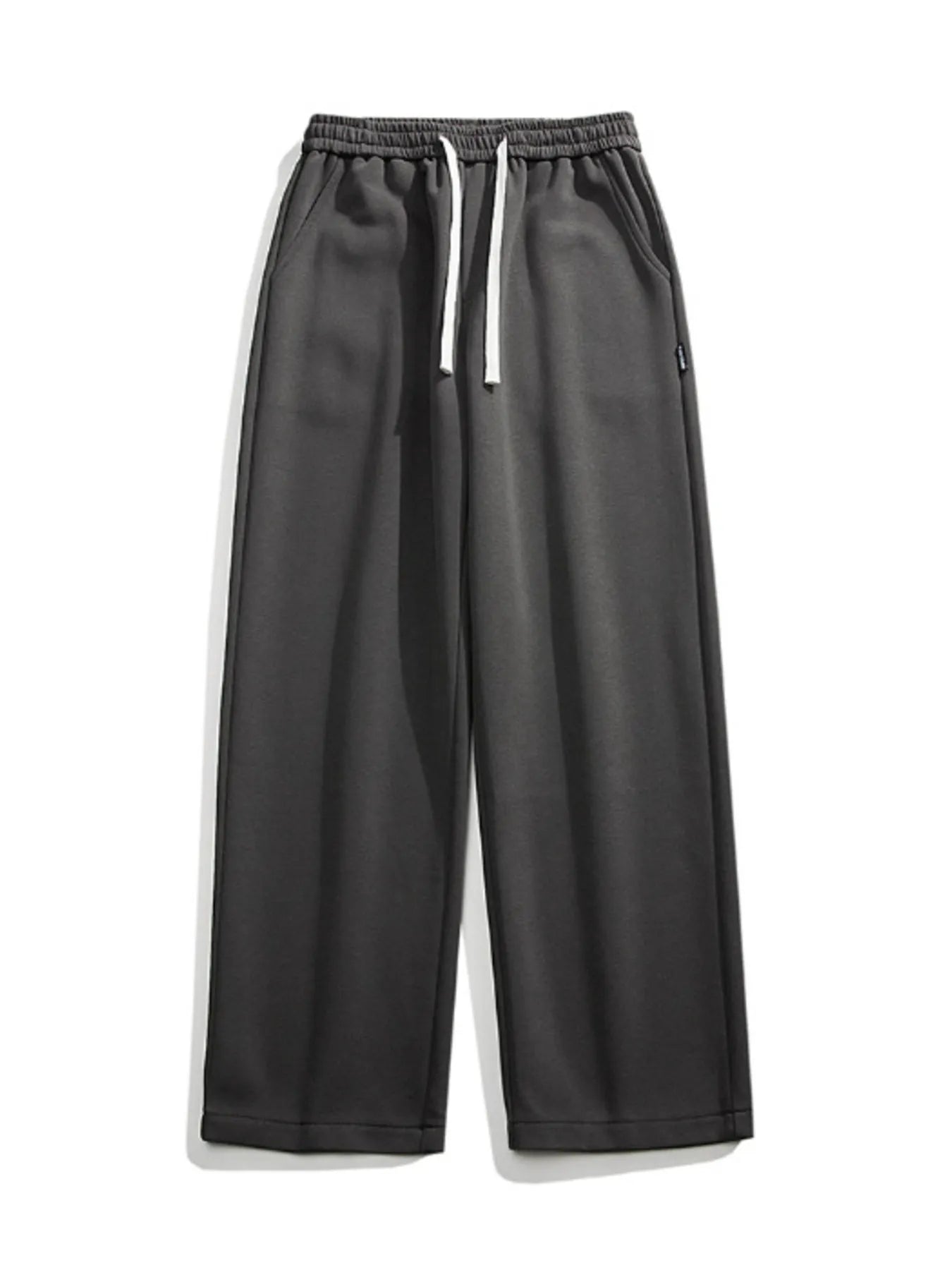 Casual Loose Fit Sweatpants Plus Size in Light Gray for Men
