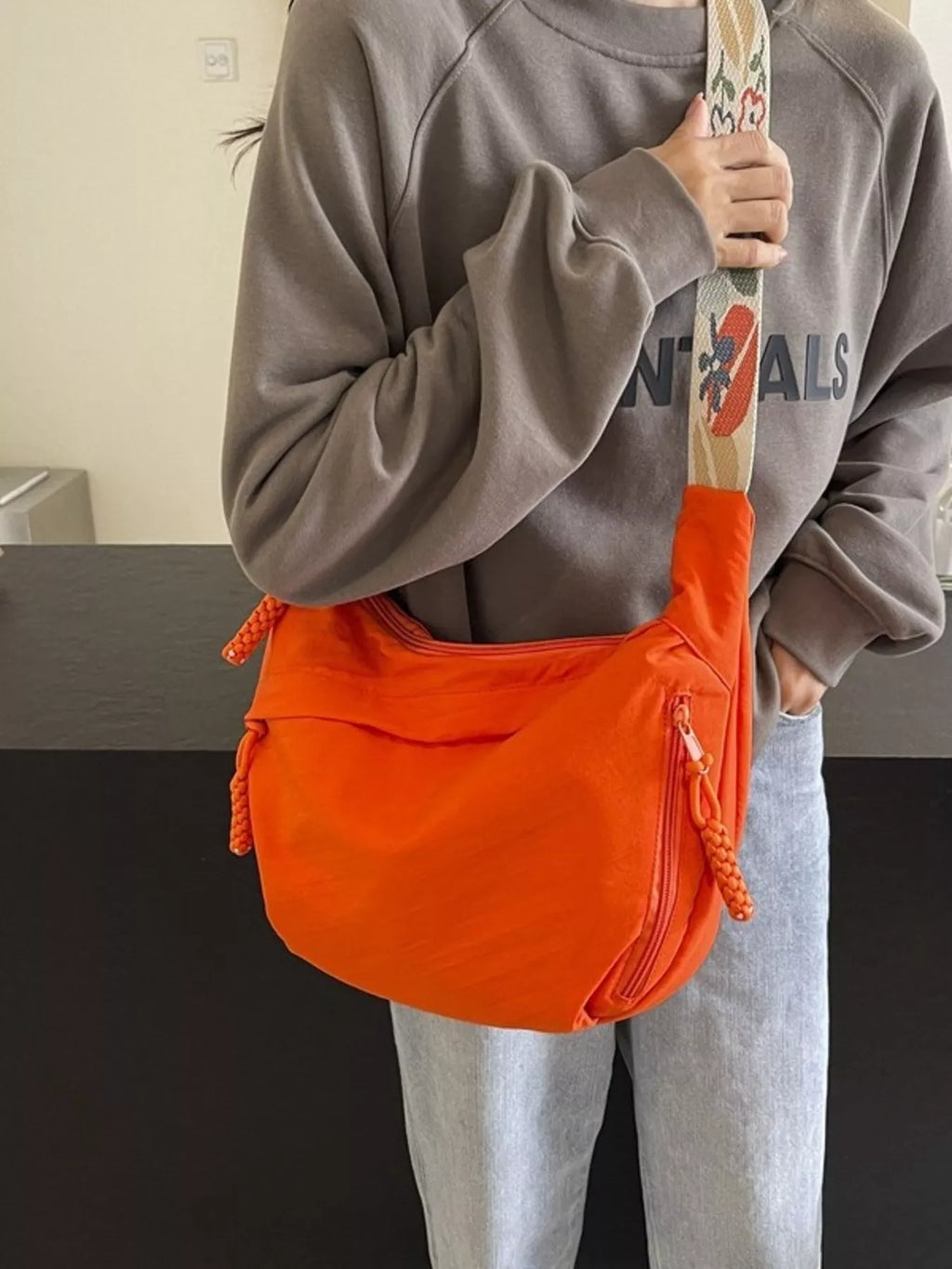 Adjustable Wide Strap Crossbody Bag for Women