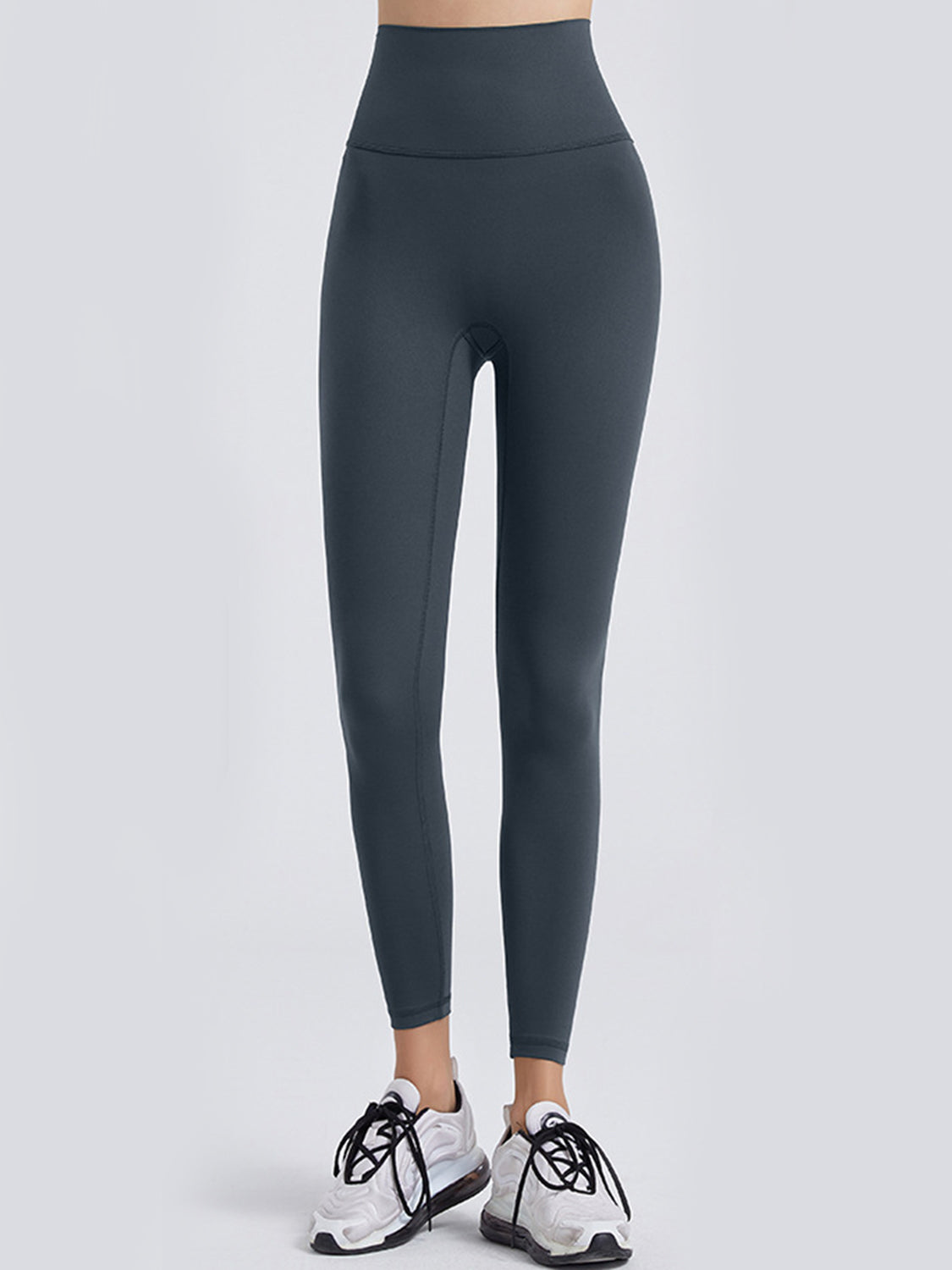 Wide Waistband Sports Leggings in Lilac in Banana Yellow for Women