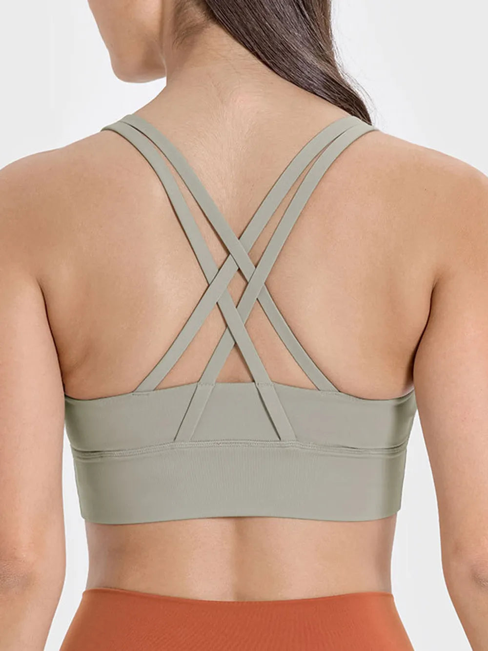 Crisscross Scoop Neck Active Tank in Royal Blue for Women