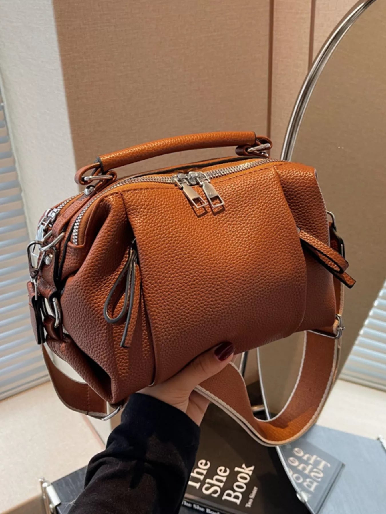 Wide Strap Crossbody Bag for Women