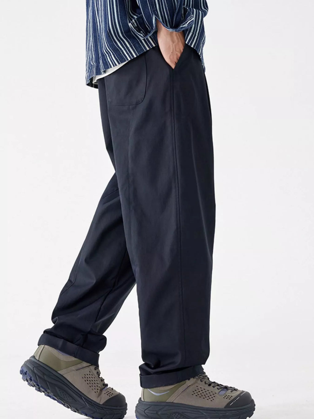 Casual Relaxed Fit Sweatpants Plus Size in Royal Blue for Men