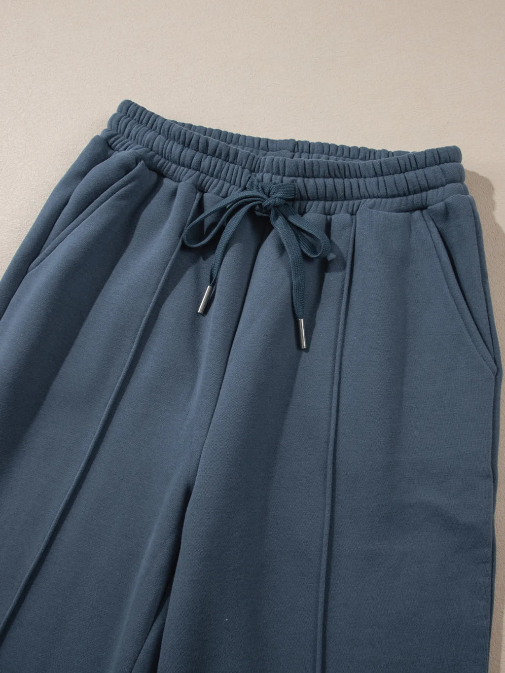 Collared Sweatshirt and High Waist Pants Active Set for Women