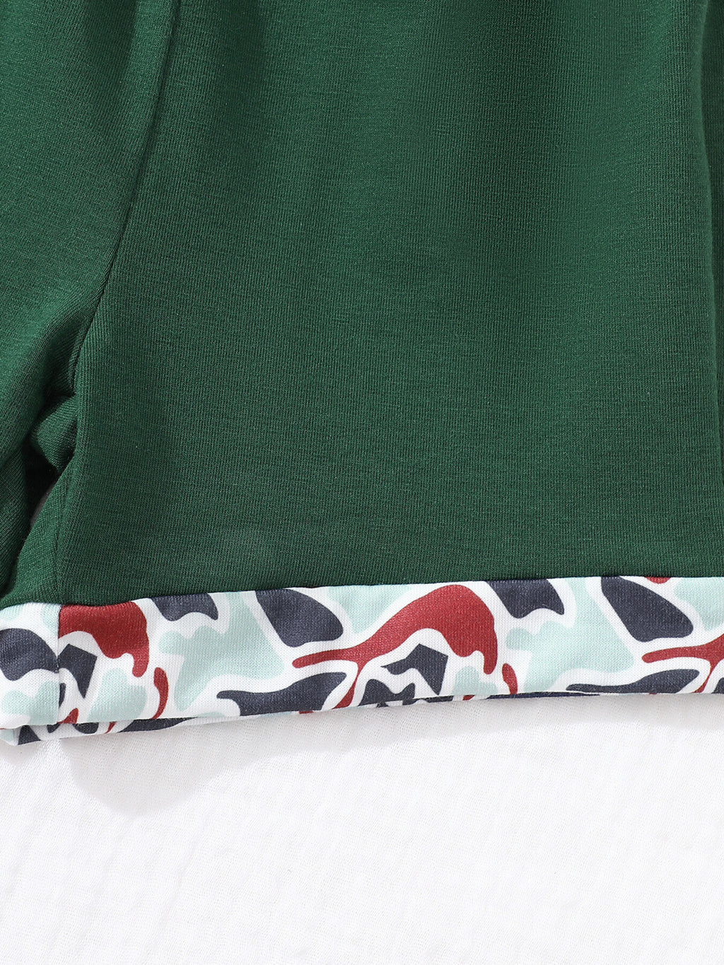 Button Detail Polo Shirt & Shorts Set in Sage for Boys