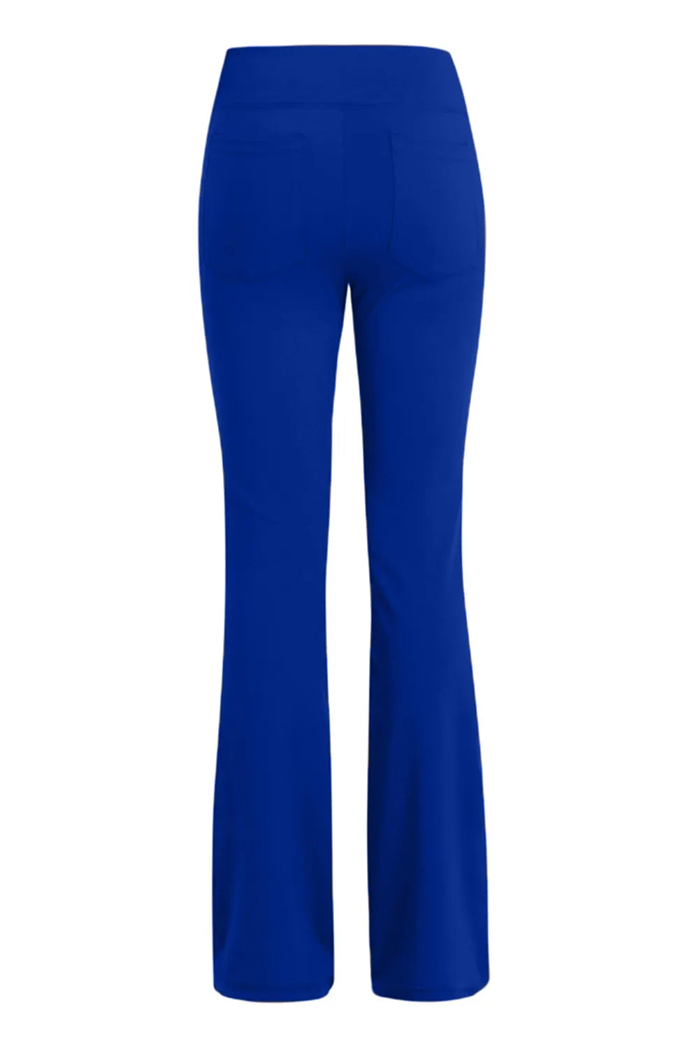 Pocketed High Waist Active Pants in Burgundy for Women