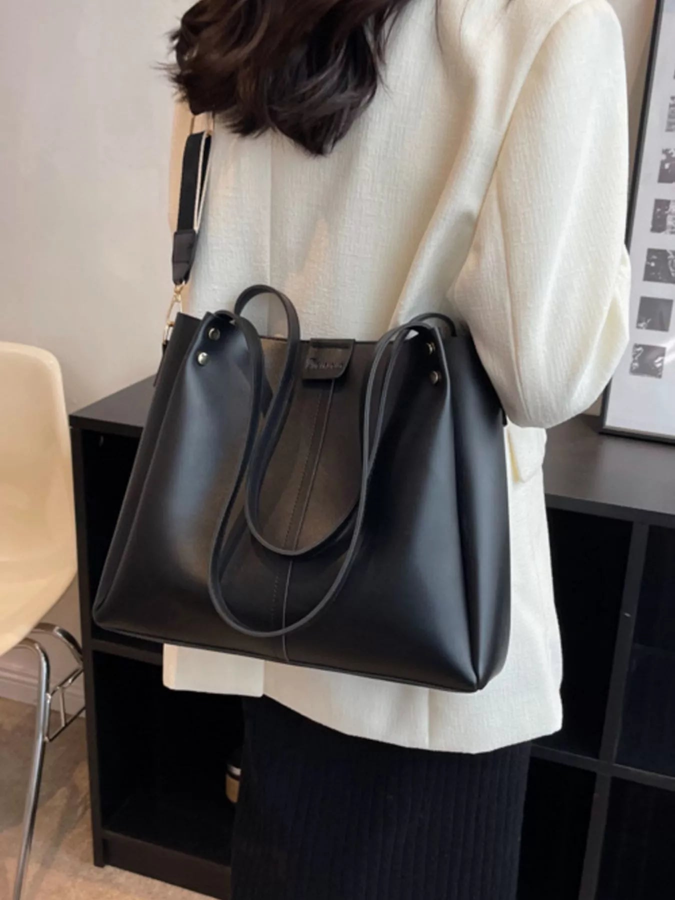 Wide Strap Shoulder Bag for Women