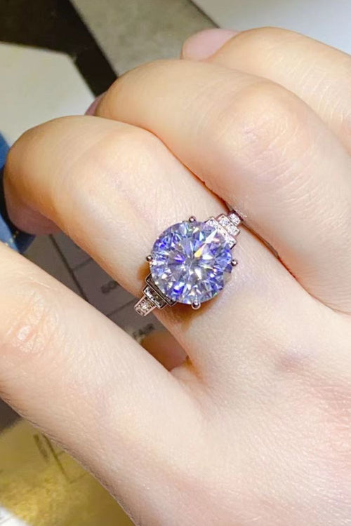 5 Carat Moissanite 925 Sterling Silver Ring in Classic for Women