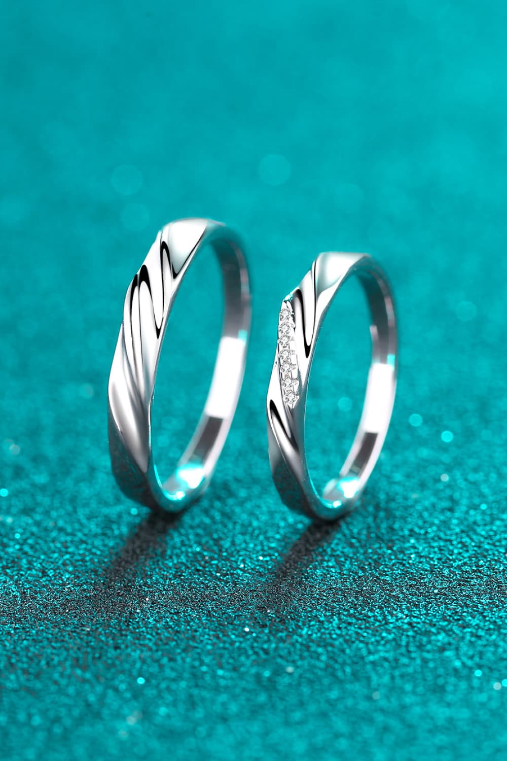 Minimalist 925 Sterling Silver Rhodium-Plated Ring in Men for Women