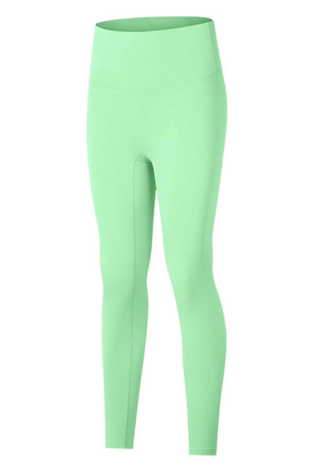 High-Rise Wide Waistband Yoga Leggings in Dark Gray for Women